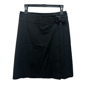 Vintage Y2K Black A-Line Skirt w/ Buckle Old Navy Women’s Size 6 Grunge Goth